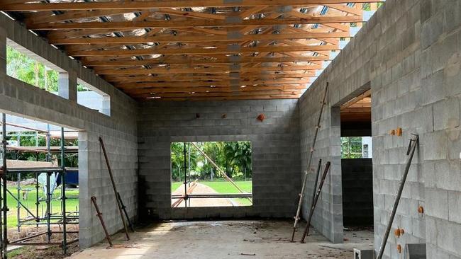 Before: The couple built their dream home in the middle of the construction crisis which hit them hard like most home builders. Picture:Instagram/tessandluke.