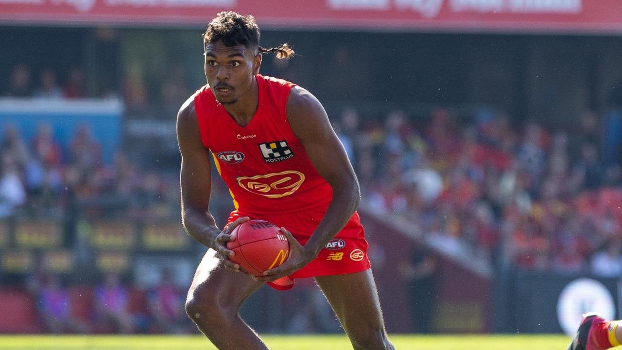 Lloyd Johnston was a standout in the NTFL before earning his Gold Coast Suns call up. Picture: Russell Freeman/AFL Photos via Getty Images