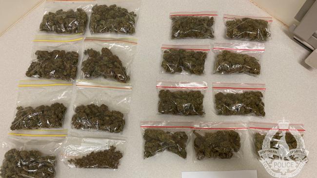 Northern Territory Police have seized 480g of cannabis and issued five men with Notices to Appear following a drug bust northwest of Alice Springs on Friday October 28.