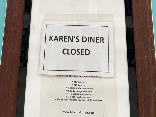 Karen's Diner at Surfers Paradise has closed down.