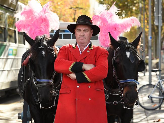 Horse carriage operator and Lord Mayor by-election candidate Alex MacDonald. Picture: David Smith