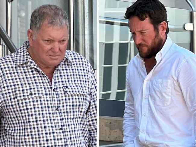 Lake Mary Pines owner Nathan Stevens (right) and his father Colin (left) were found not guilty by a magistrate earlier this year over a fatal electrocution workplace accident on their farm. They are both back before the courts.