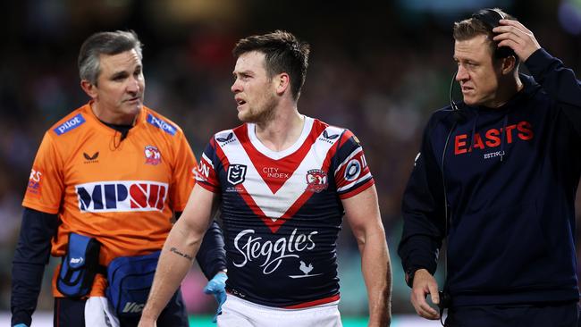 There are serious concerns over the immediate playing future of Luke Keary after suffering another concussion. Picture: Getty Images.