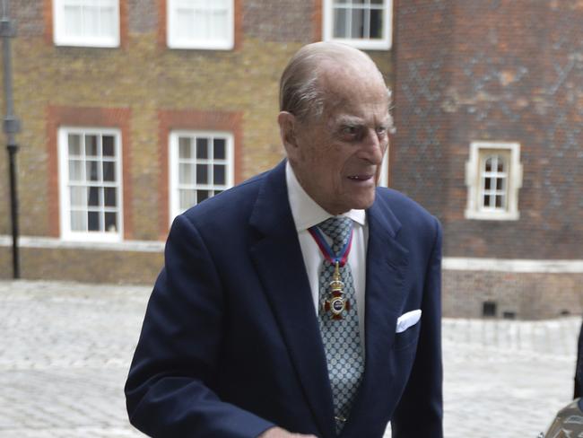 The Duke pictured for the first time since he announced he would retire. He has carried out more than 200 royal engagements in the last year. Picture: John Stillwell/Pool Photo via AP.