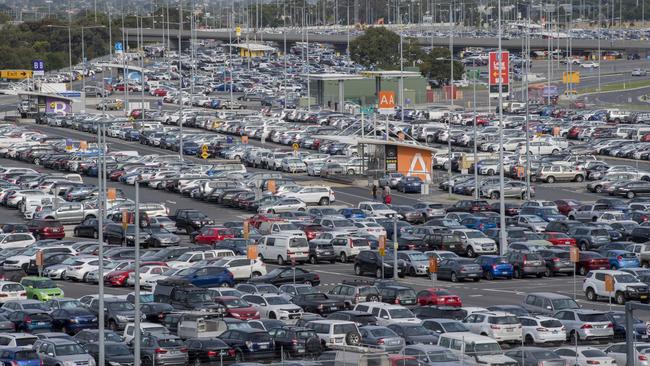 Car parking at Melbourne Airport. Picture: Jason Edwards