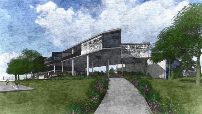 Artist impression of the new building.