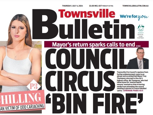 The Townsville Bulletin front page of July 4, 2024.