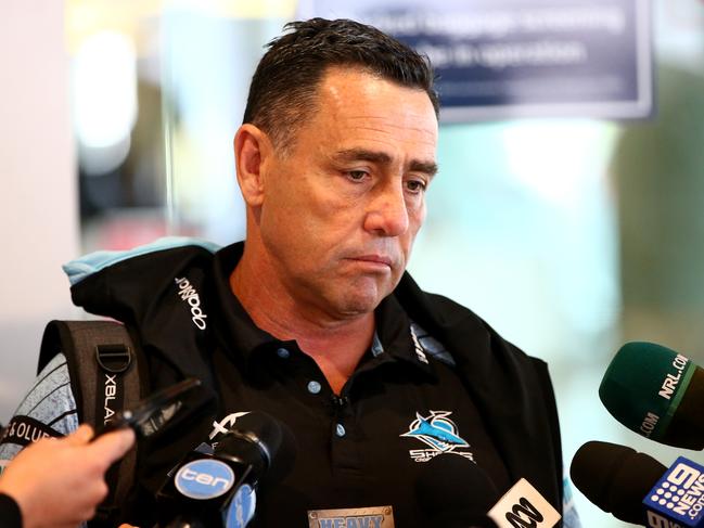 Shane Flanagan was banned from coaching the Cronulla Sharks. Picture: Damian Shaw