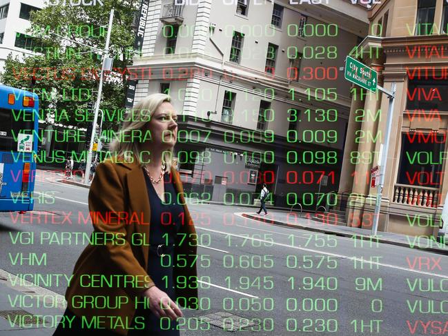 SYDNEY, AUSTRALIA: NewsWire Photos: JANUARY 22 2024: A general view of the digital boards at the ASX in Sydney.  Picture: NCA NewsWire / Gaye Gerard