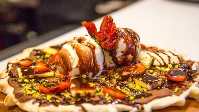 Cloudy with a chance of Nutella pizza at The Keystone.