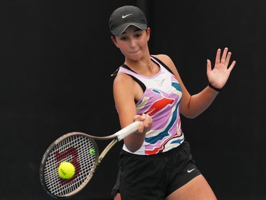 Australian junior tennis player Musemma Cilek.  Picture: Tennis Australia