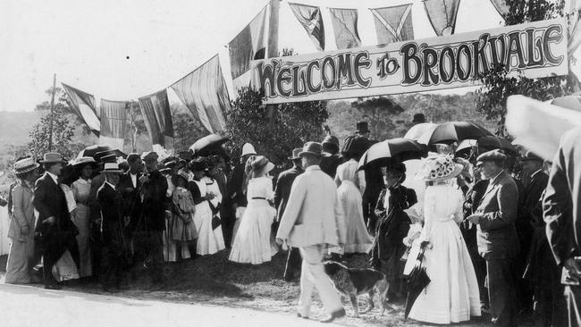 The opening of Brookvale Park on March 4, 1911. Picture Northern Beaches Library