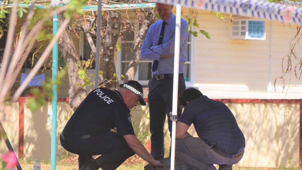 At the scene of the investigation in Chinchilla.