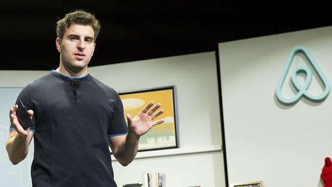 Brian Chesky and his co-founders gave up their salaries, cut pay in half for executives and slashed nearly $US1 billion in marketing expenses. Picture: Supplied