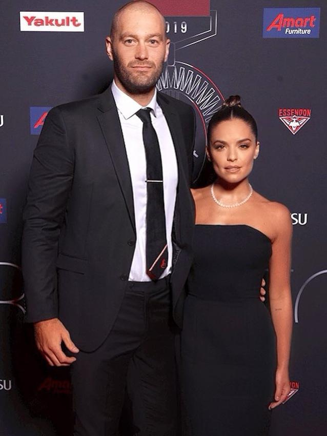 The couple at an Essendon Football Club event.