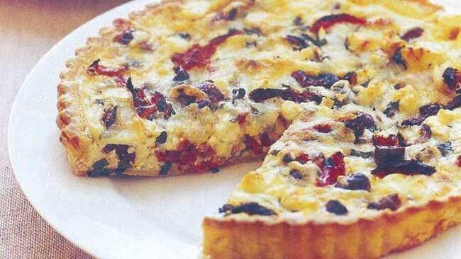 Feta adds so much flavour to any quiche.