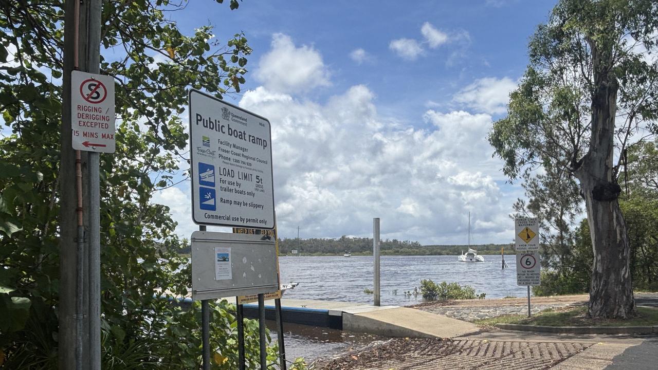 Th boat ramp at Tuan.