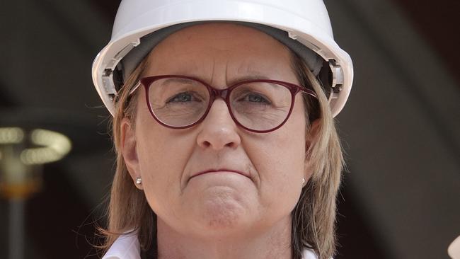 MELBOURNE, AUSTRALIA - NewsWire Photos - 09 FEBRUARY, 2025:  Victorian Premier Jacinta Allan and Minister for TransportInfrastructure to make an announcement at Arden train station the morning after the state by elections.  Picture: NewsWire / Valeriu Campan