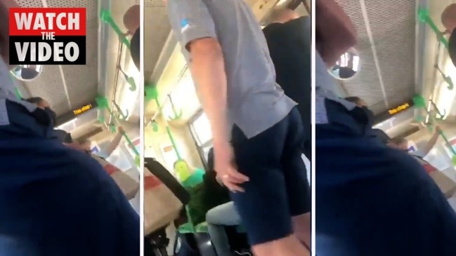 Veteran AFL agent Ricky Nixon filmed in vile argument with grieving mother on Melbourne tram