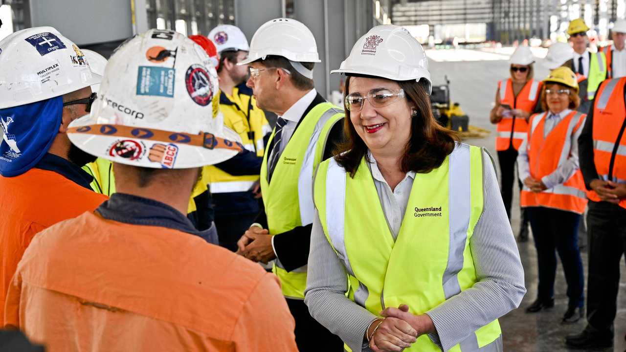 Premier Annastacia Palaszczuk meets apprentices. Picture: Cordell Richardson