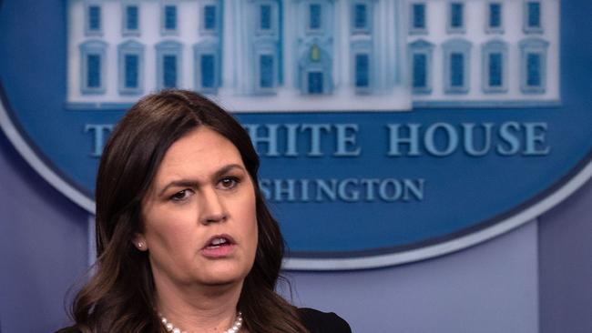 White House Press Secretary Sarah Huckabee Sanders was asked by the owner of a US restaurant to leave because of her job. (Pic: Nicholas Kamm)