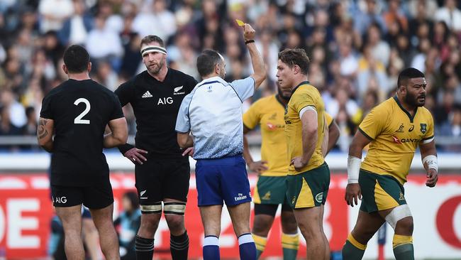 The poor disciplinary record of Tolu Latu (R) could come back to bite him. Picture: Getty