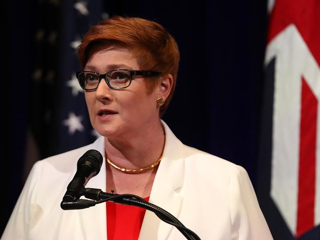 Defence Minister Marise Payne — who was not aware of the document when first contacted — denied plans to issue a directive in the future. Picture: Getty Images/AFP