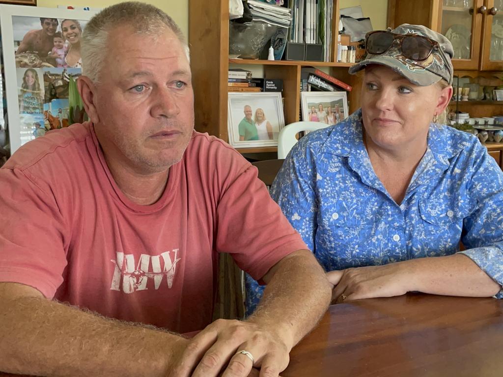 Mackay district Senior Sergeant Lindsay Kuhrt and his wife Marina Kuhrt speak about the loss of their youngest son Rhiley, 22, daughter-in-law Maree, 24 and unborn granddaughter Phoebe. Picture: Janessa Ekert