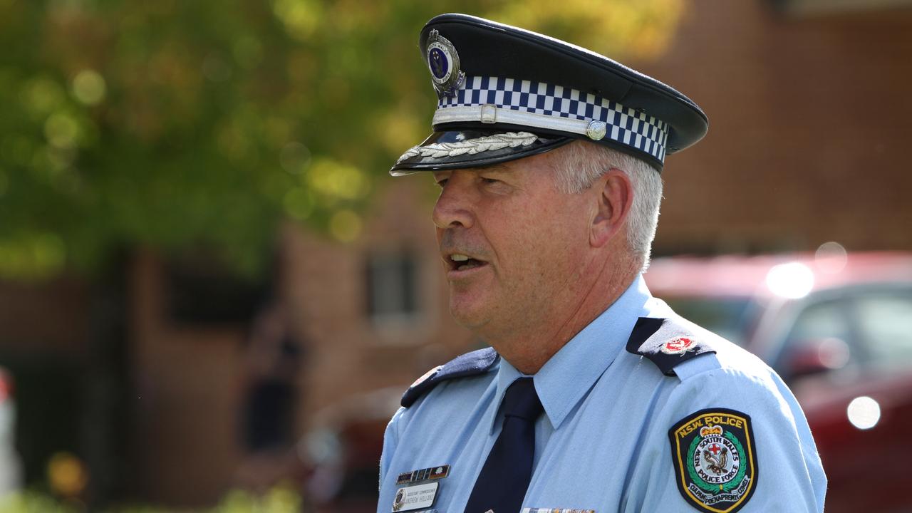 Assistant Commissioner Andrew Holland said the incident was a ‘confronting tragedy’.Picture: NewsWire / Dean Marzolla