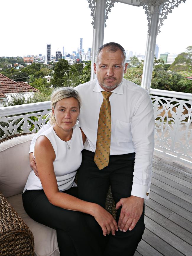 John and Susan Gallagher: “We feel very let-down by a council we thought had a duty to protect Brisbane’s heritage.” Picture: Annette Dew