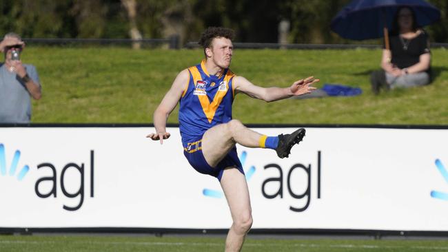 Nicholas Darbyshire and Cranbourne Eagles went onto win the grand final. Picture: Valeriu Campan