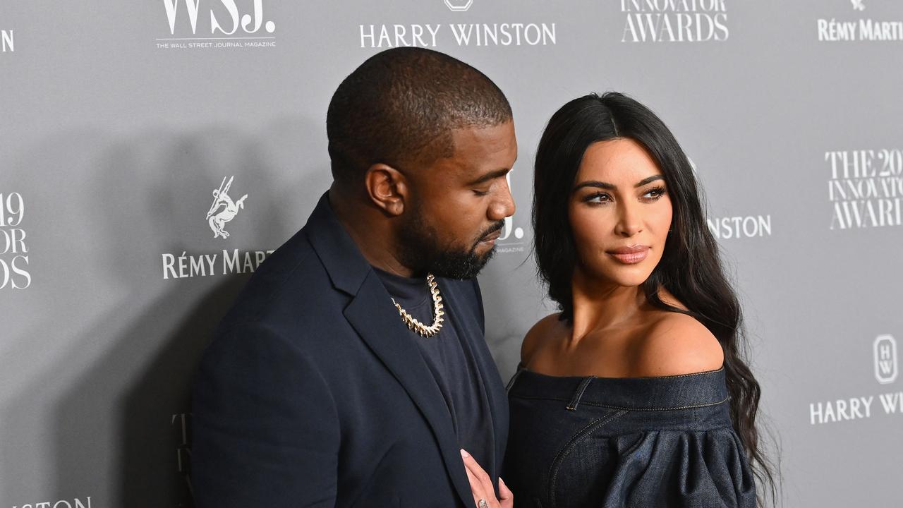 Kim Kardashian is thought to be extremely concerned about West’s erratic behaviour. Picture: AFP.