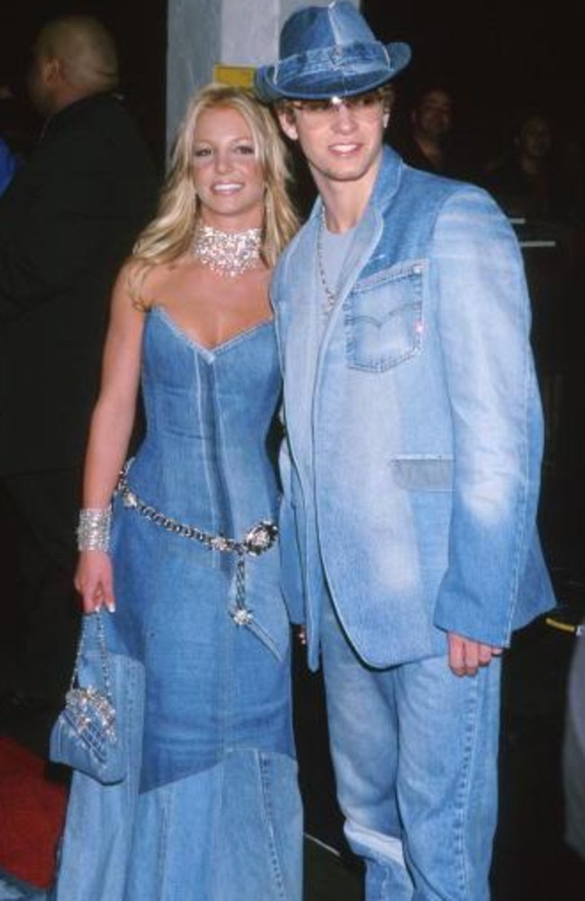 Britney and Justin, true denim pioneers. Picture: Jeffrey Mayer/WireImage