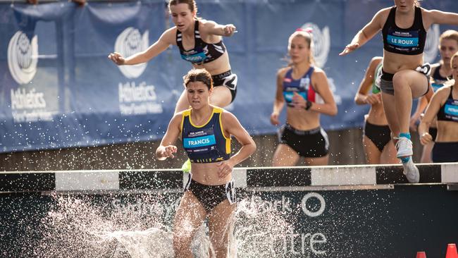 2000m Steeplechase U18 winner Lucie Francis from Hills District.