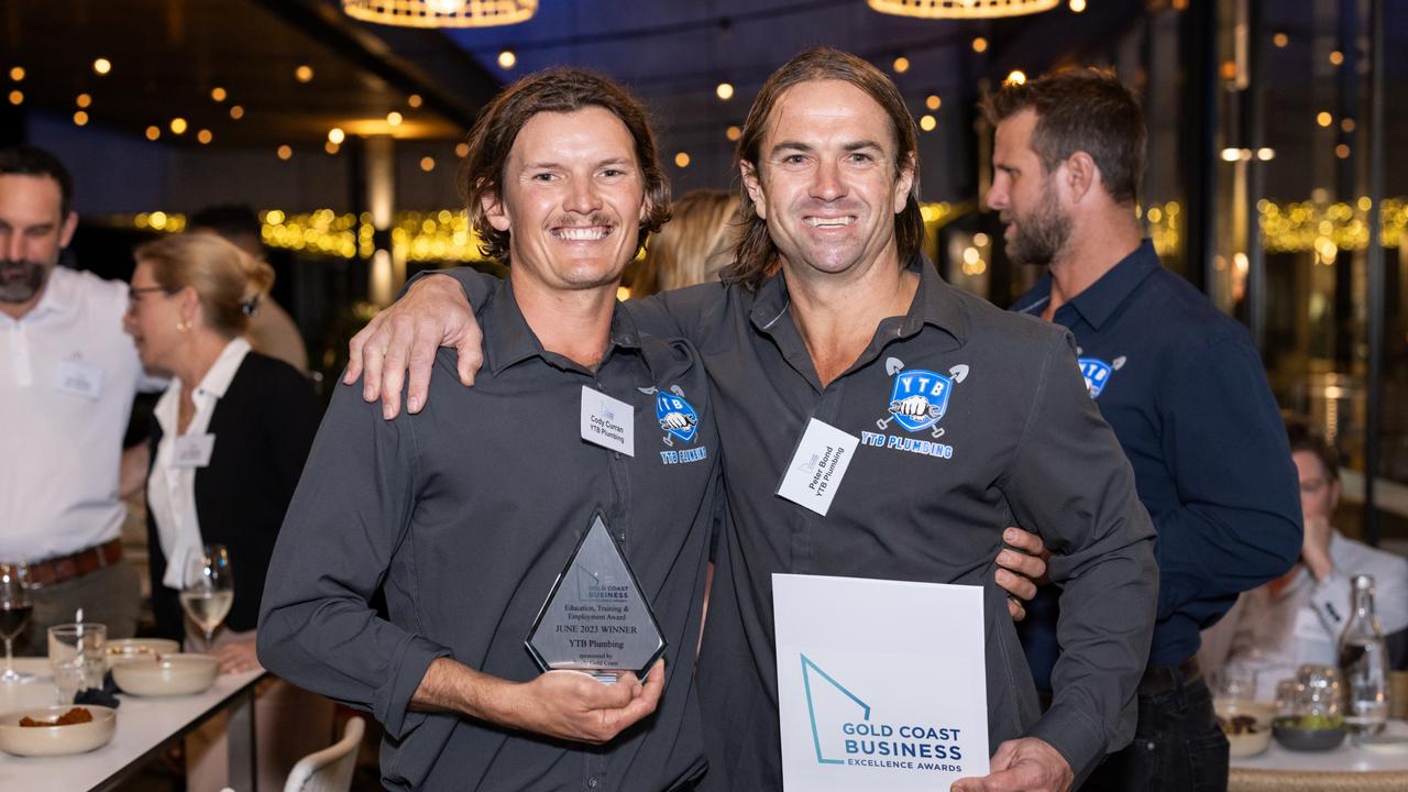 Cody Curran and Peter Bond Gold Coast Business Excellence Awards for The Pulse Picture: Celeste Humphrey