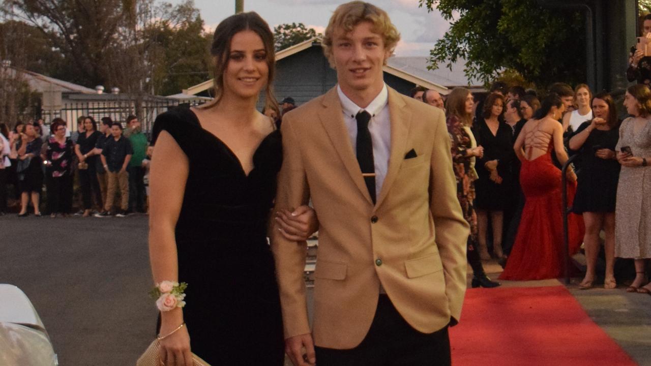 Yolande Gordon and Aidan Stam at Dalby State High School's Formal 2022