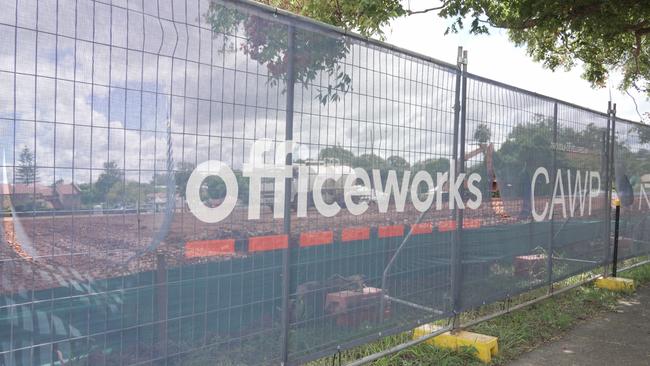 Construction starts on Officeworks Toowoomba commercial precinct at corner of James and West Streets, Harristown.