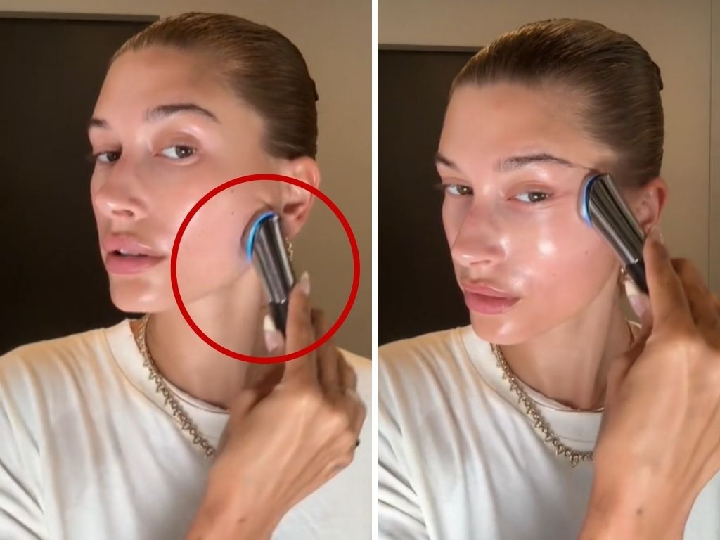 Hailey Bieber swears by this device to get her skin photo-shoot ready.