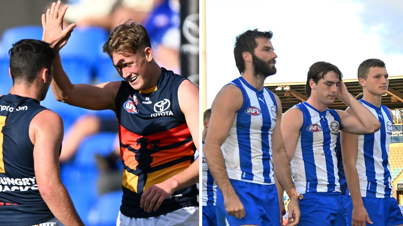 Adelaide smashed North Melbourne in Tasmania.