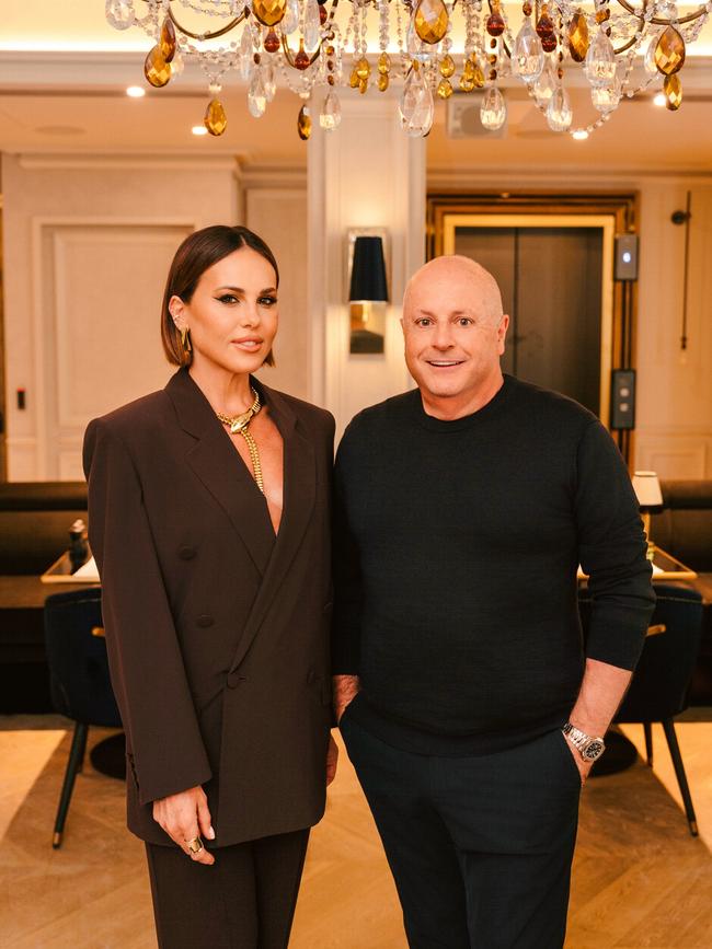 Melbourne restaurateur Chris Lucas and wife Sarah. Picture: Jack Henry