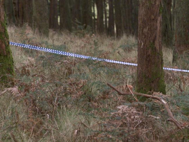 The Mt Buninyong scene where the body of Belinda Williams was found.