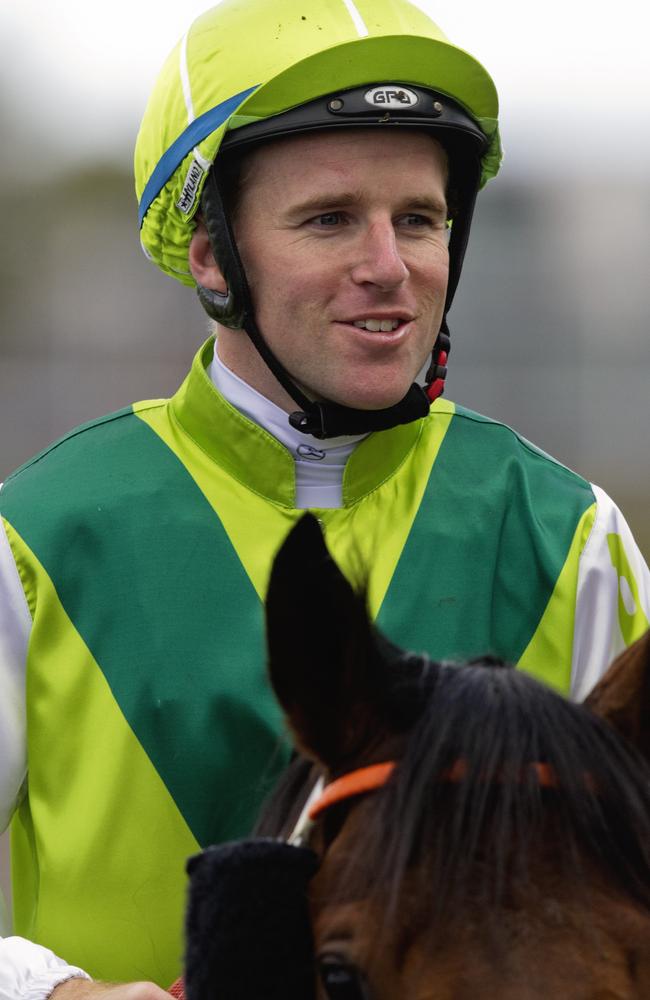 Tommy Berry was impressed by Divine Prophet’s finishing burst on Saturday. Picture: Jenny Evans