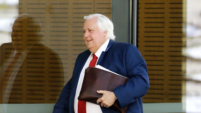 Clive Palmer pictured entering the Supreme Court, Brisbane 22nd of July 2019.  (AAP Image/Josh Woning)