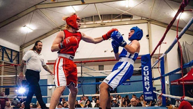 Bailey competed in several Far North boxing tournaments under the coaching of Zap De Jong. Picture: Supplied by Sophia Senior