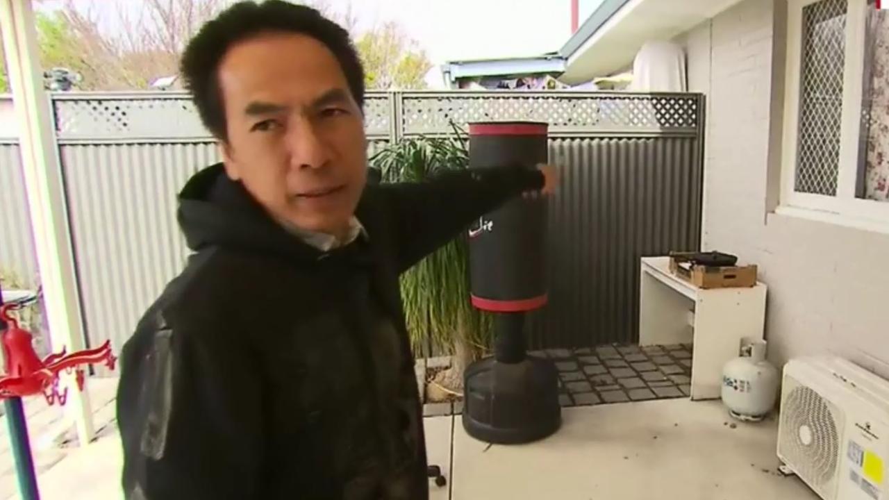 Toan Vu said he removed the barbecue in an effort to keep the peace. Picture: Nine News