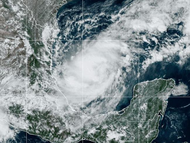 NOAA satellite image of Hurricane Milton near Mexico.