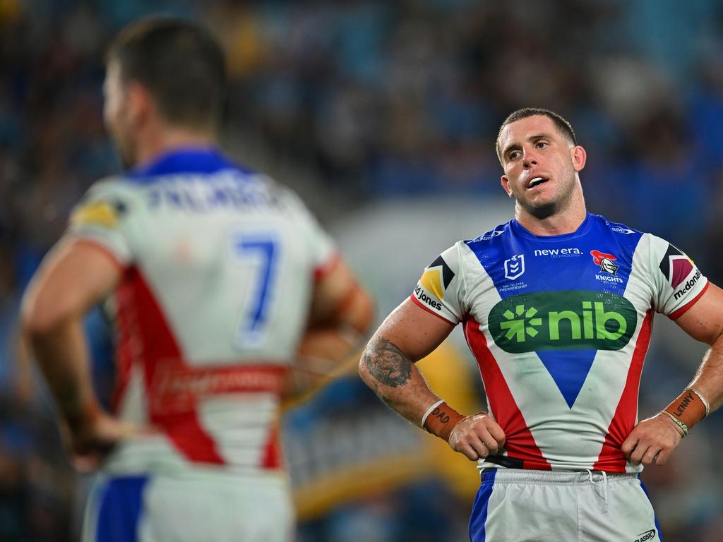 Adam Elliott’s Knights wasted almost every opportunity to score. Picture: Getty Images