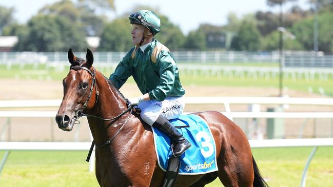 Bodyguard ridden by Mark Zahra returns to the mounting yard after winning the Sportsbet Blue Diamond Prelude (C&G) at Caulfield Racecourse on February 10, 2024 in Caulfield, Australia. (Photo by Scott Barbour/Racing Photos via Getty Images)