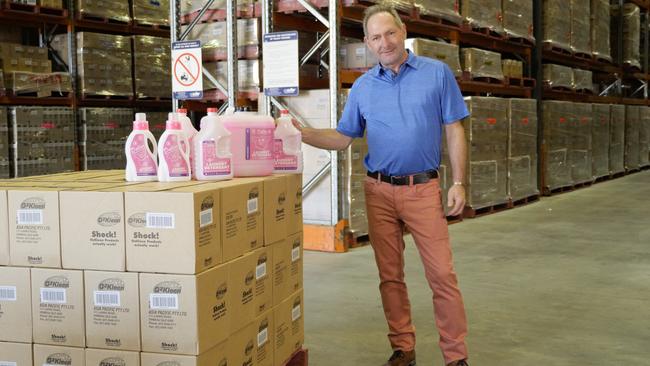 OzKleen chief executive Mark Quinn at the company’s factory.