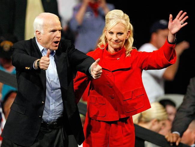 The late John McCain and his wife, Cindy.